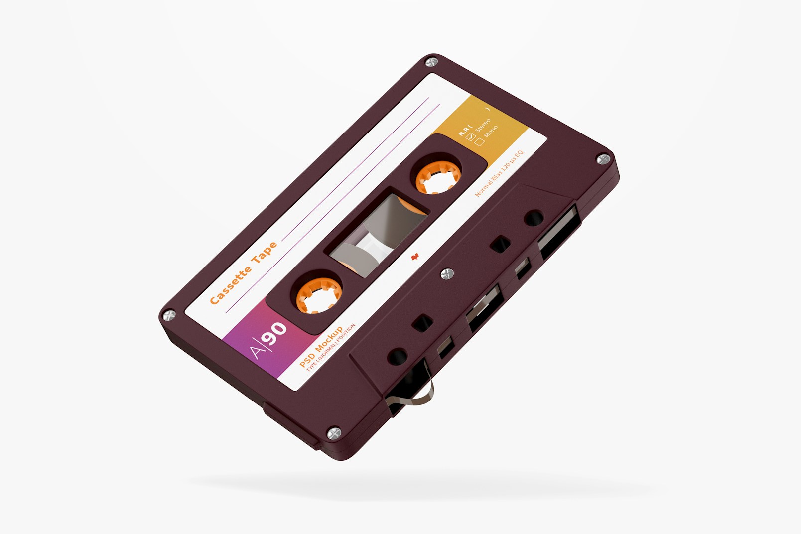 Cassette Tape Mockup, Falling