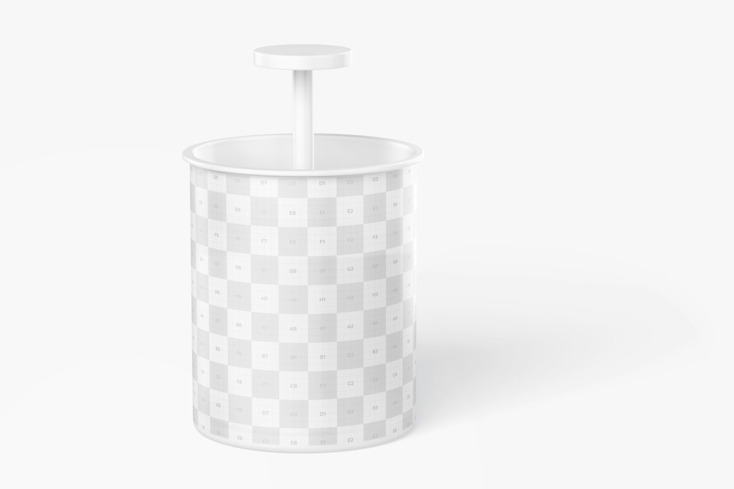 Foam Maker Cup Mockup, Front View