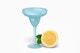 Plastic Margarita Glass whit Lemon Mockup