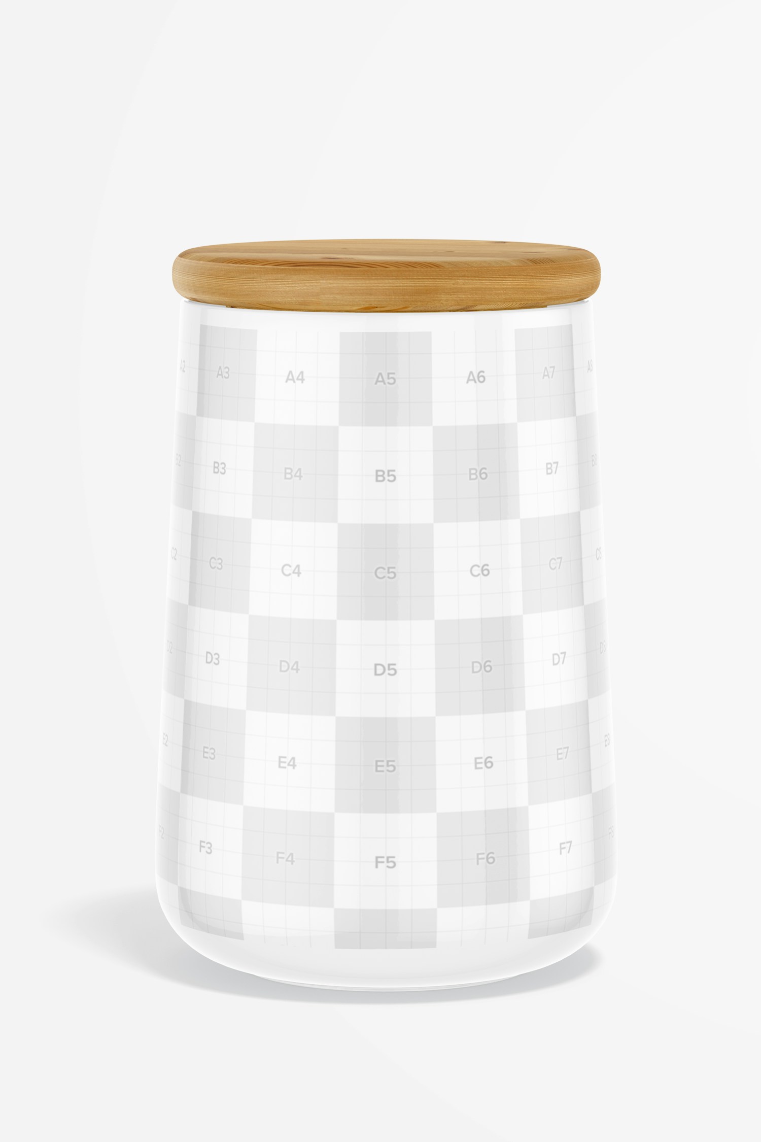 Large Kitchen Canister Mockup, Front View