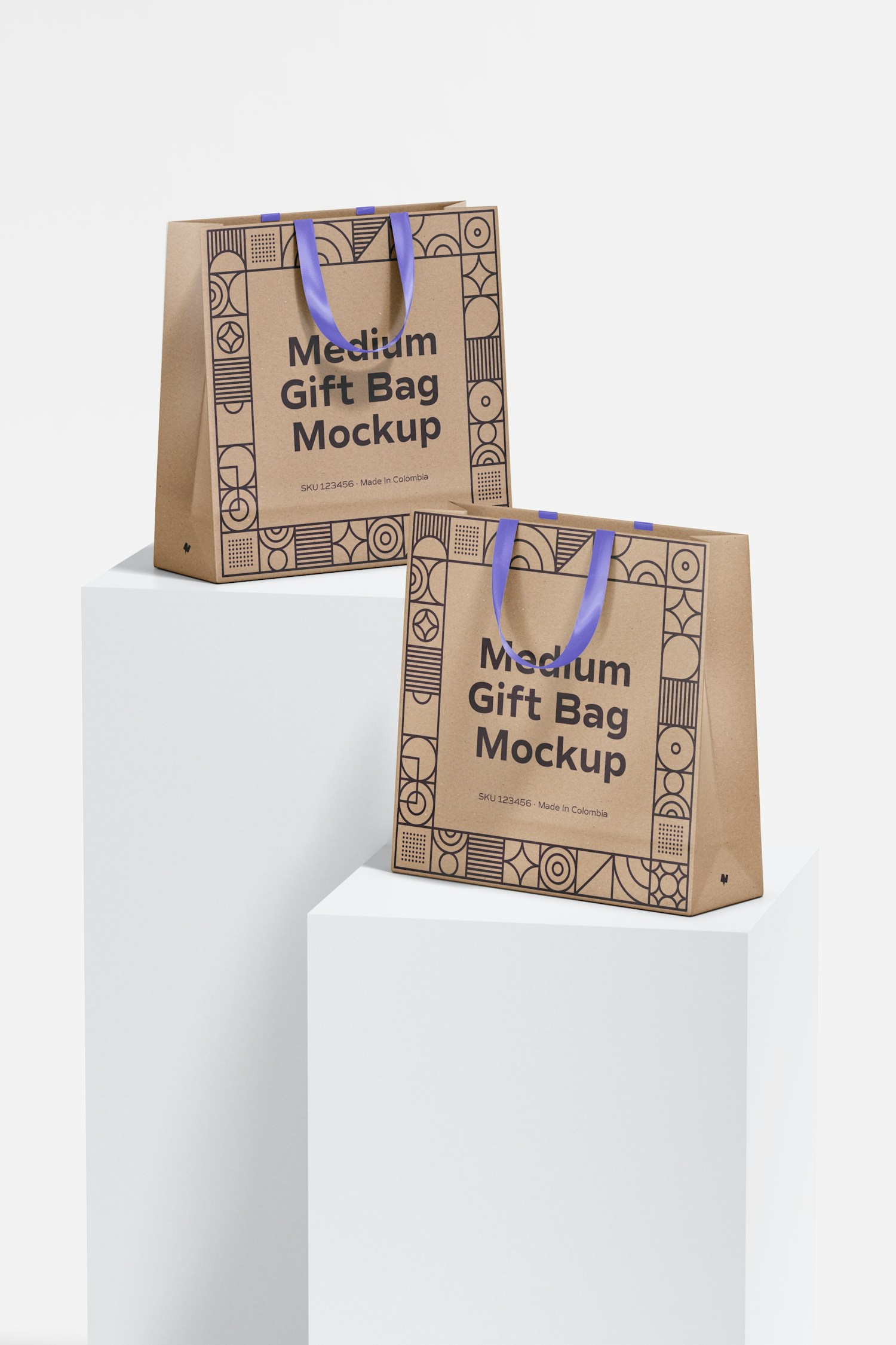 Maqueta de Bolsas Medianas con Cinta Maqueta de Bolsas Medianas con Cinta