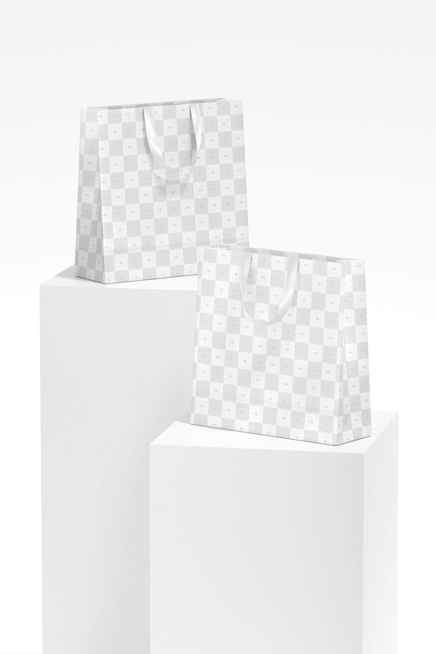 Maqueta de Bolsas Medianas con Cinta Maqueta de Bolsas Medianas con Cinta