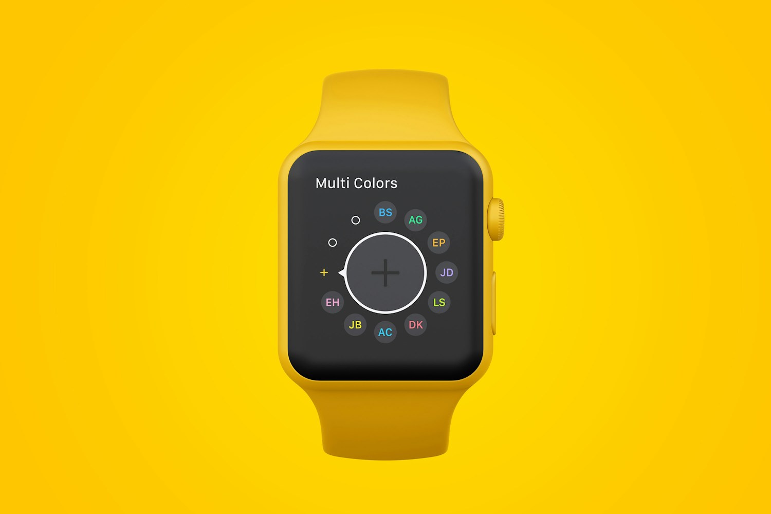 Maqueta de Apple Watch Multicolor 04