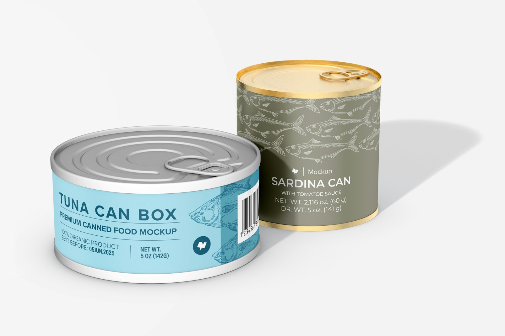 Premium Canned Food Mockup