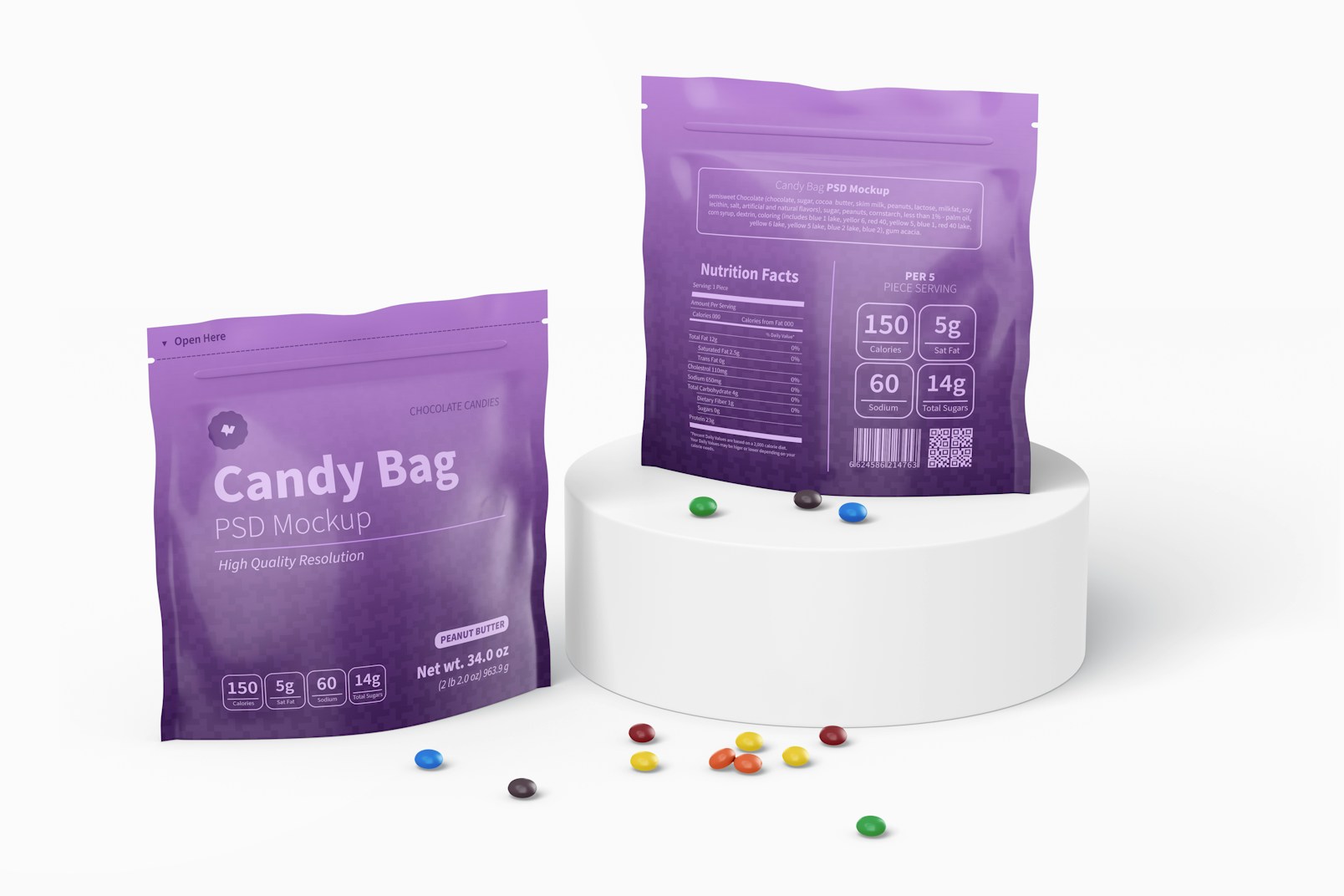 Candy Bags Mockup