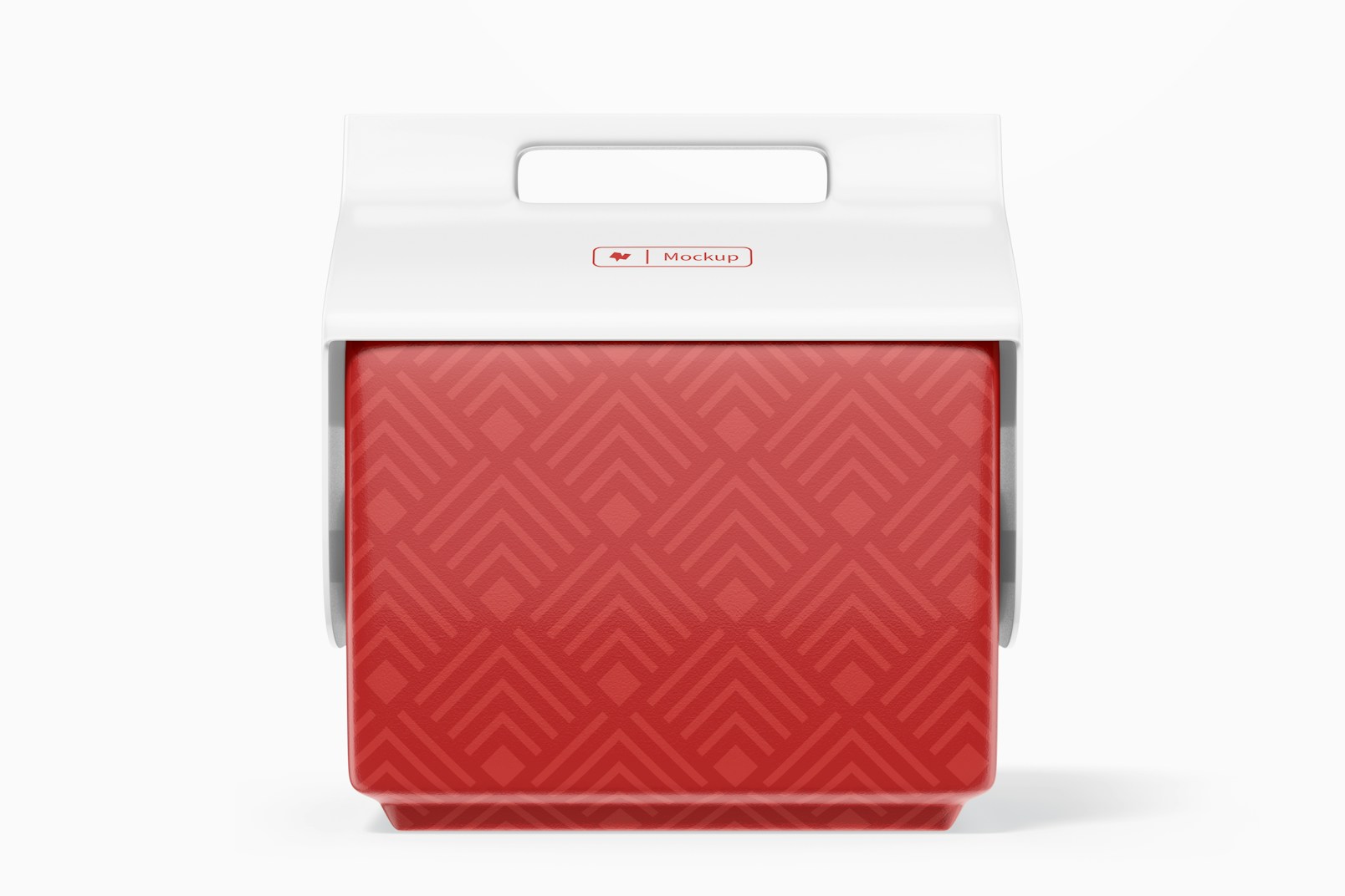 Small Cooler Mockup, Front View