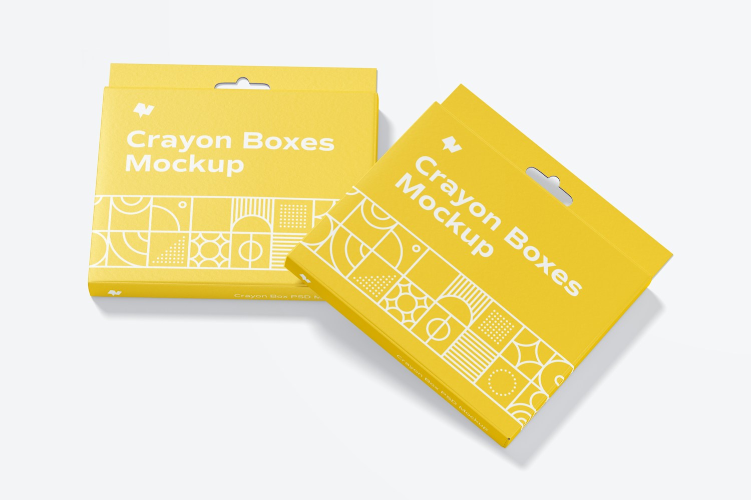 Maqueta de Cajas de Crayones