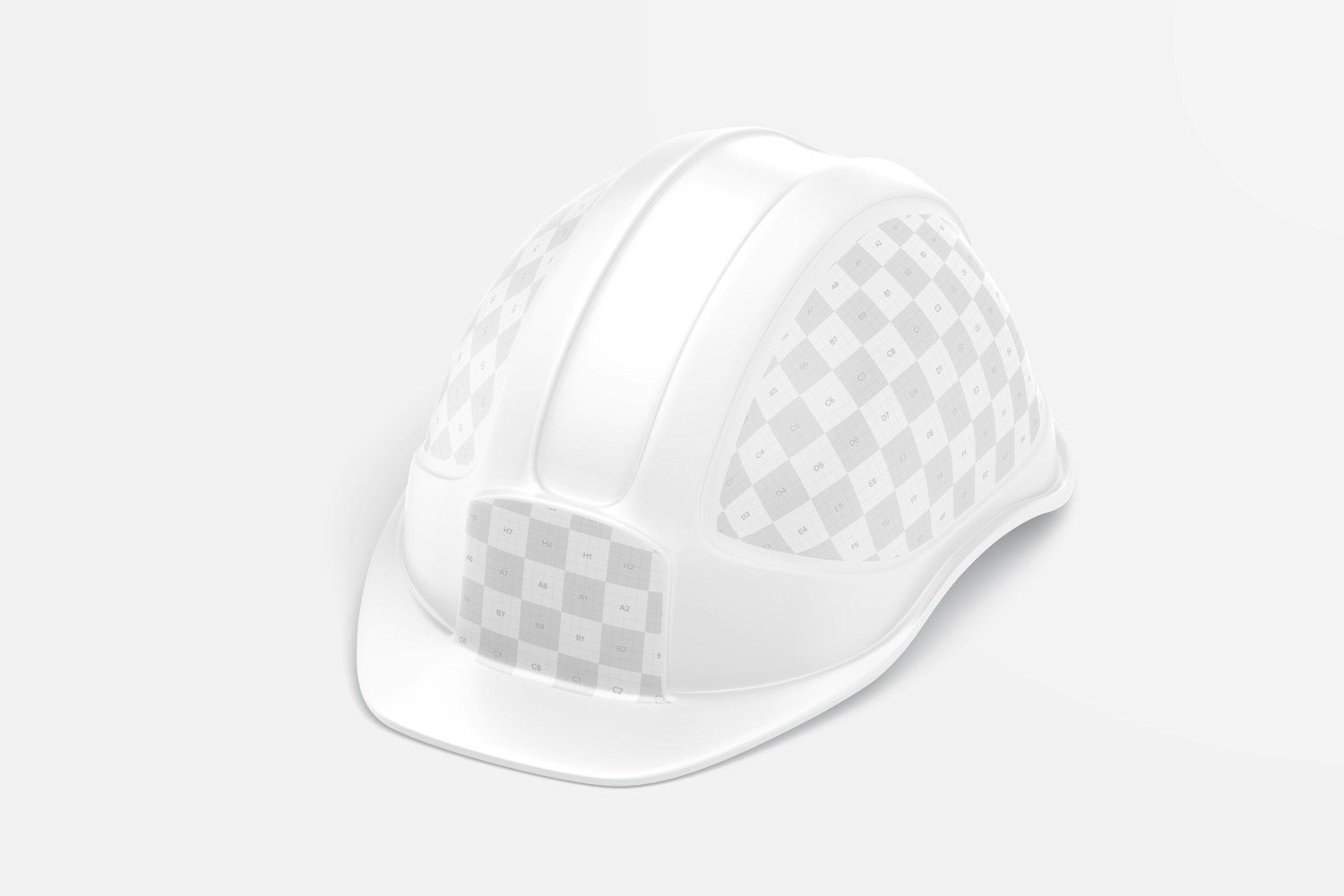 Construction Helmet Mockup, Isometric Left View Construction Helmet Mockup, Isometric Left View