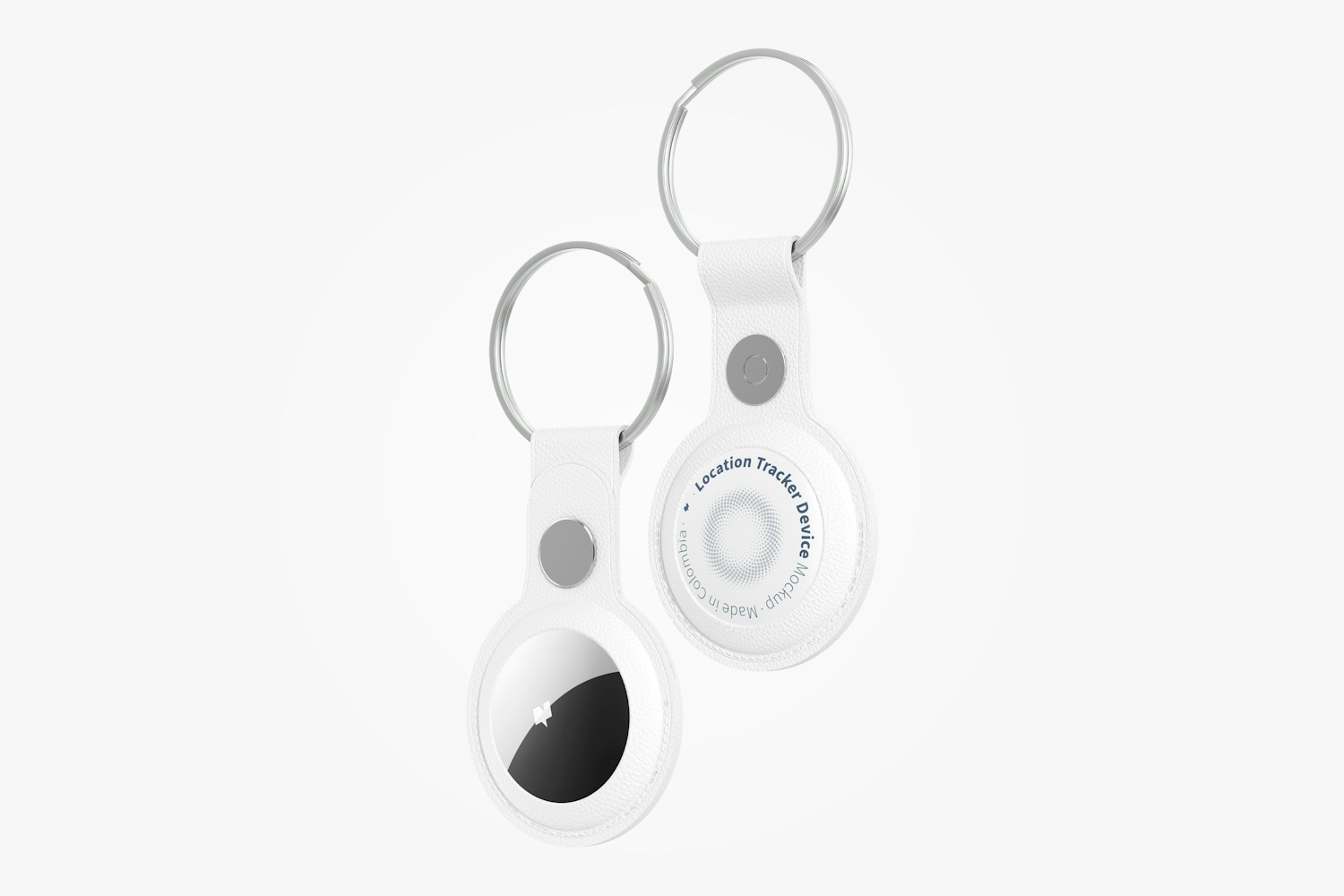 AirTags with Keychain Mockup, Floating