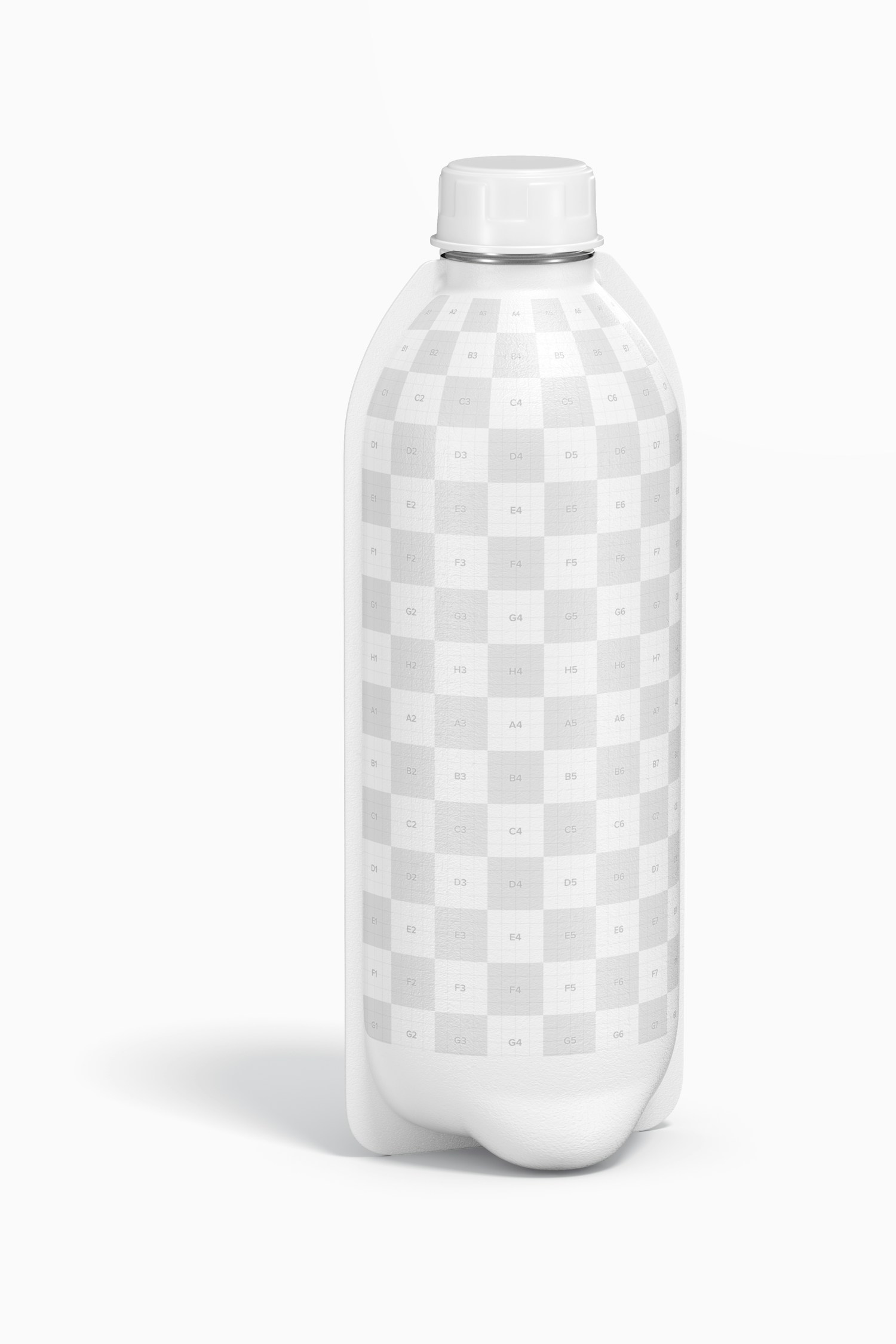 Maqueta de Botella de Agua en Papel