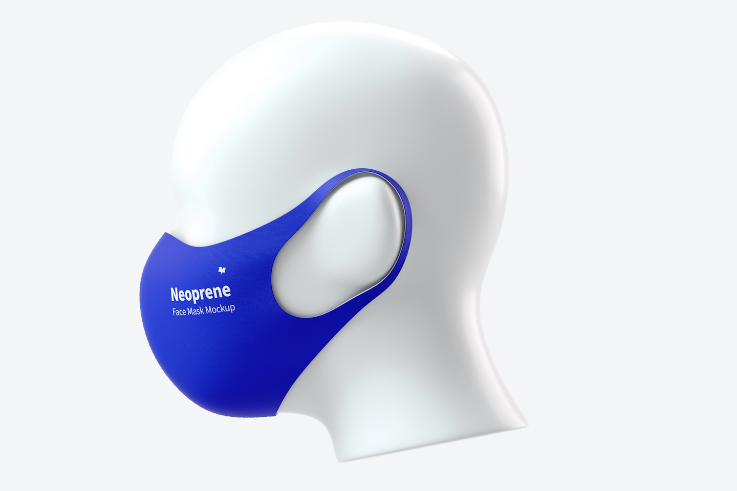 Neoprene Guard Face Mask Mockup, Right View