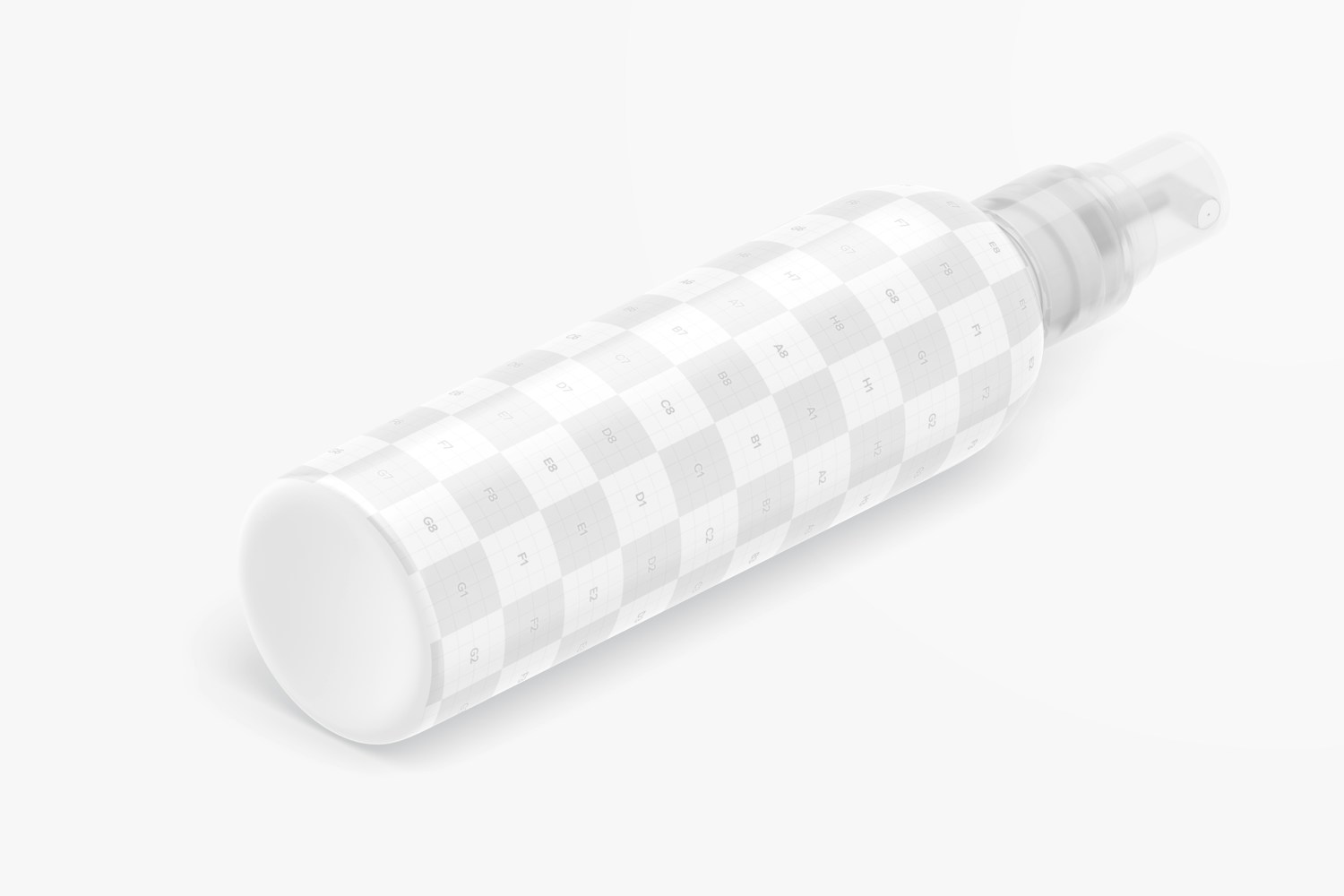 4 oz Rounded Spray Mockup, Isometric Right View