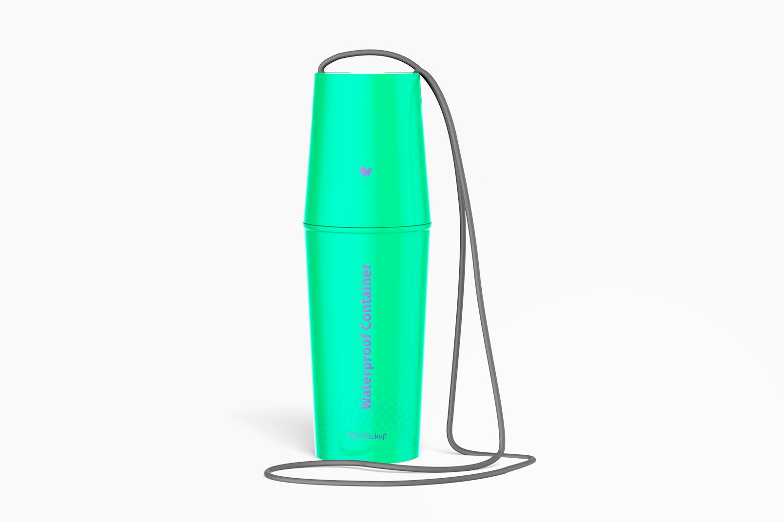 Waterproof Dry Container Bottle Mockup, Front View