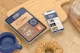 Bakery Items with Devices Mockup, on Surface