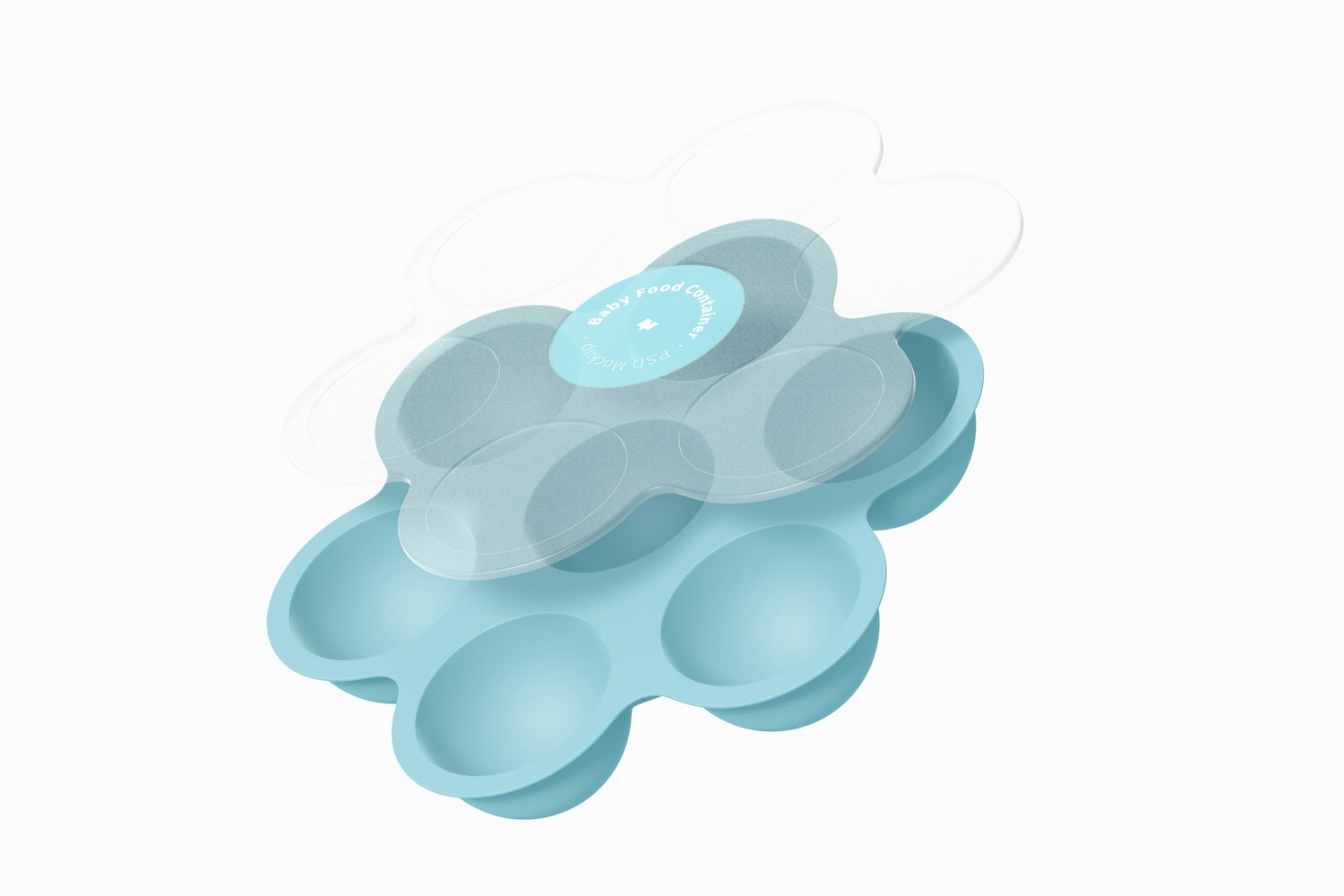 Baby Food Container Mockup, Floating Baby Food Container Mockup, Floating