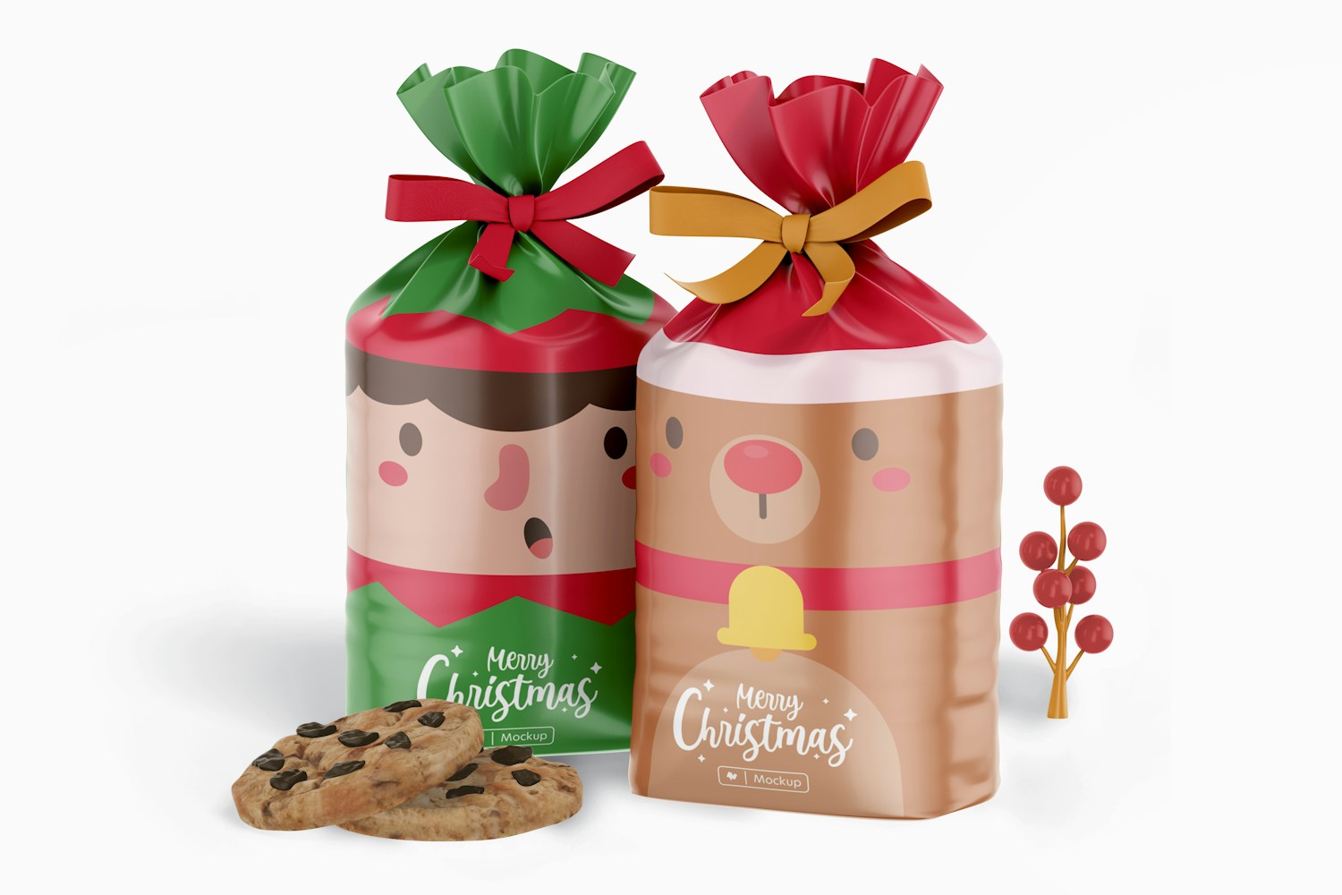 Plastic Pouch Bags for Candy Mockup Plastic Pouch Bags for Candy Mockup
