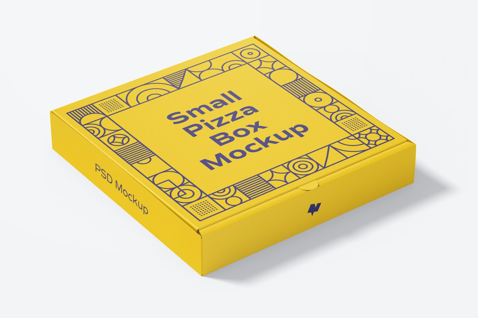 Small Pizza Box Mockup