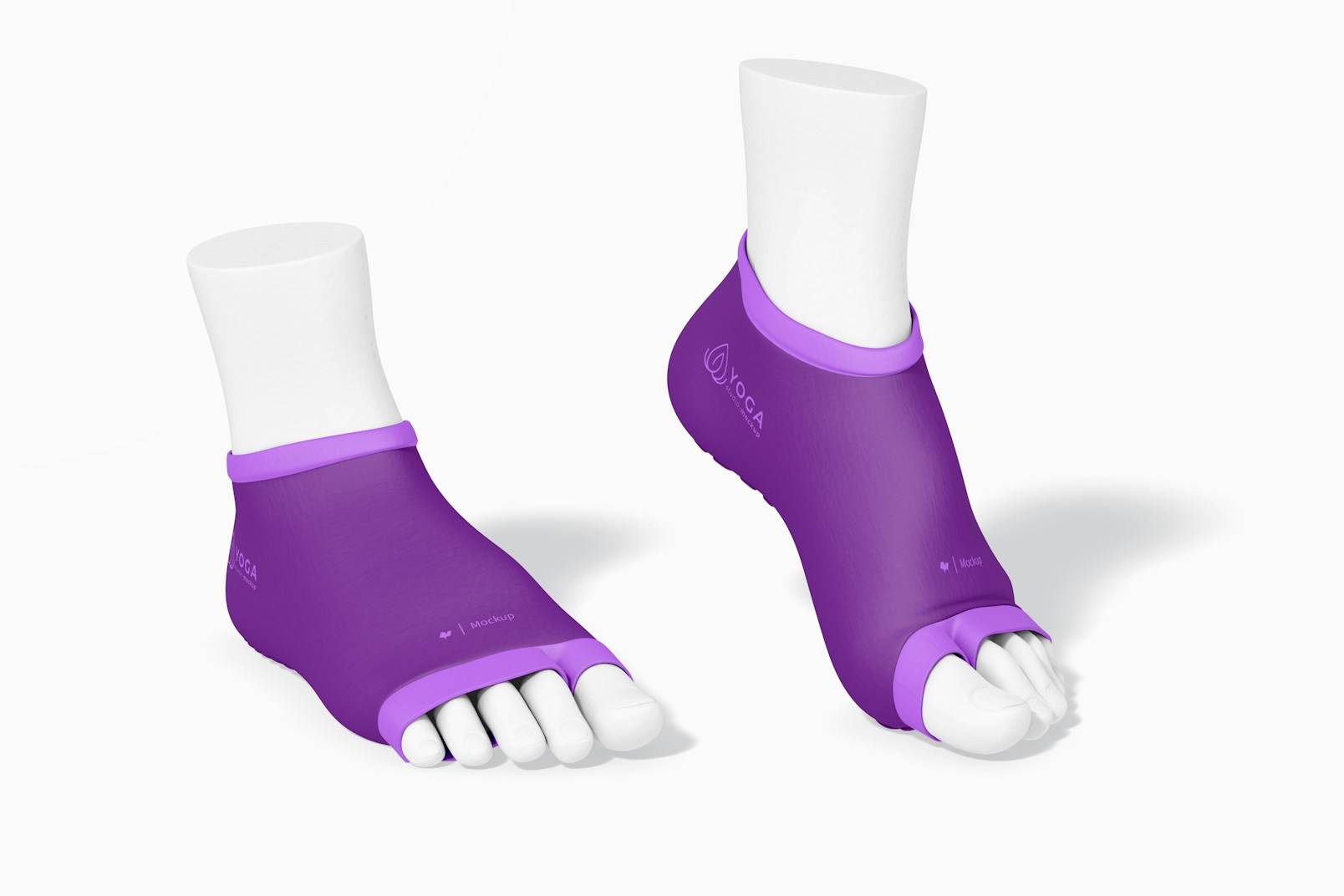 Yoga Socks Mockup, Perspective