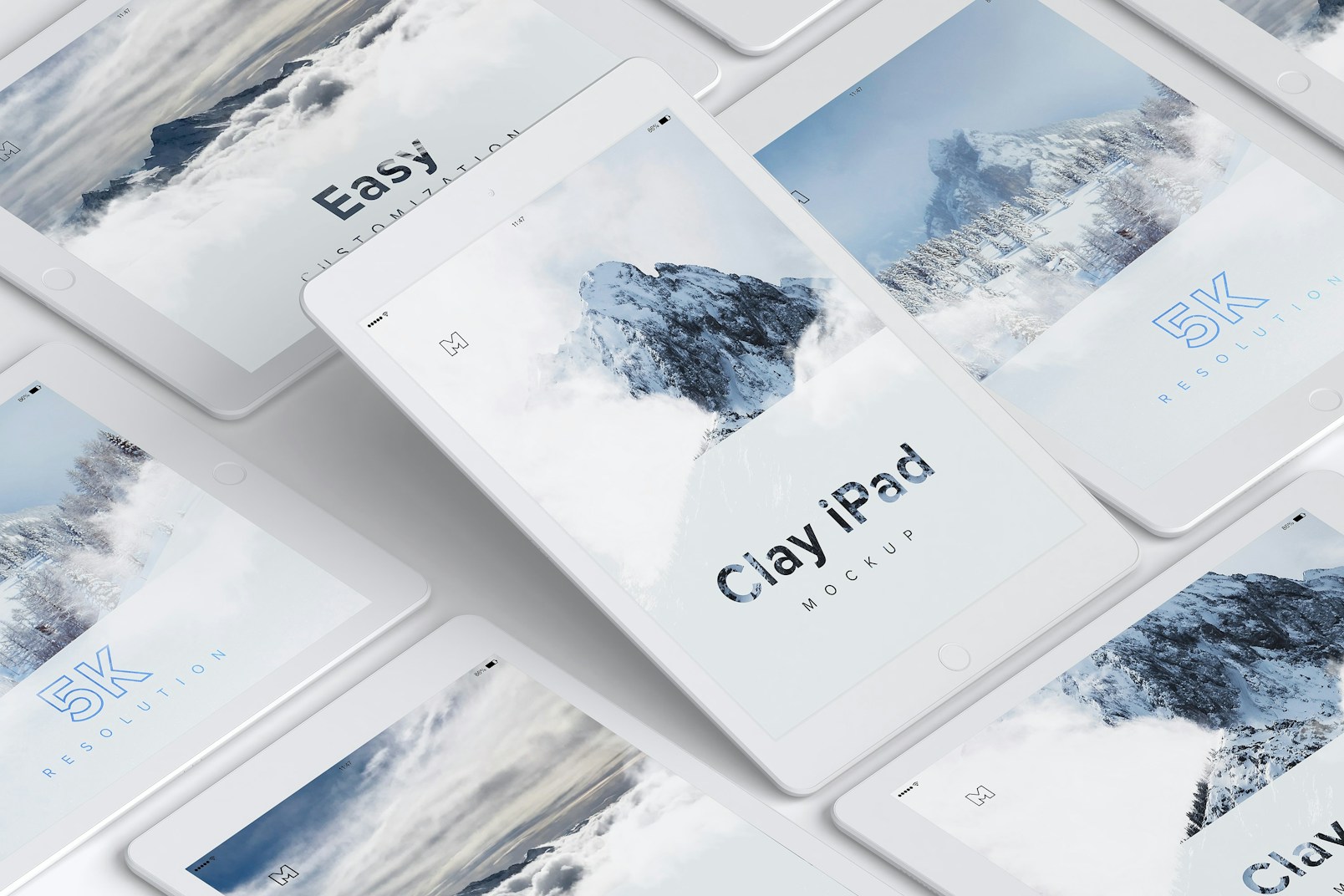 Clay iPad 9.7 Mockup 05