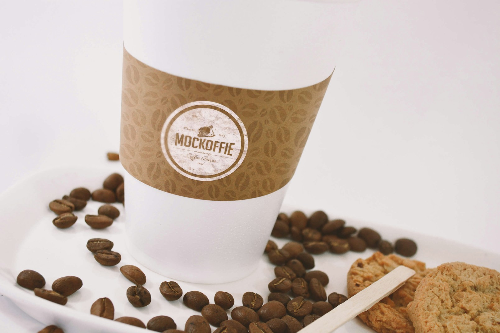 Large Coffee Cup Mockup - Close up View
