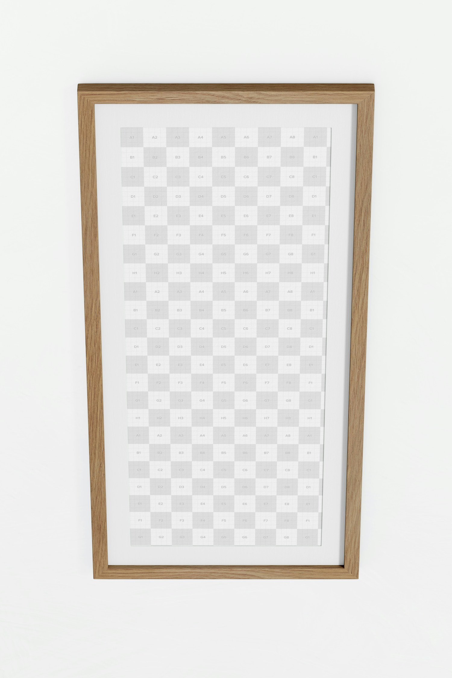 1:2 Photo Frame Mockup, Top Front View