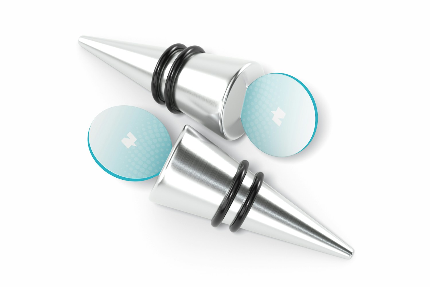 Wine Stopper Mockup, Top View