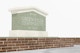 Concrete Address Sign Mockup, Perspective View 02