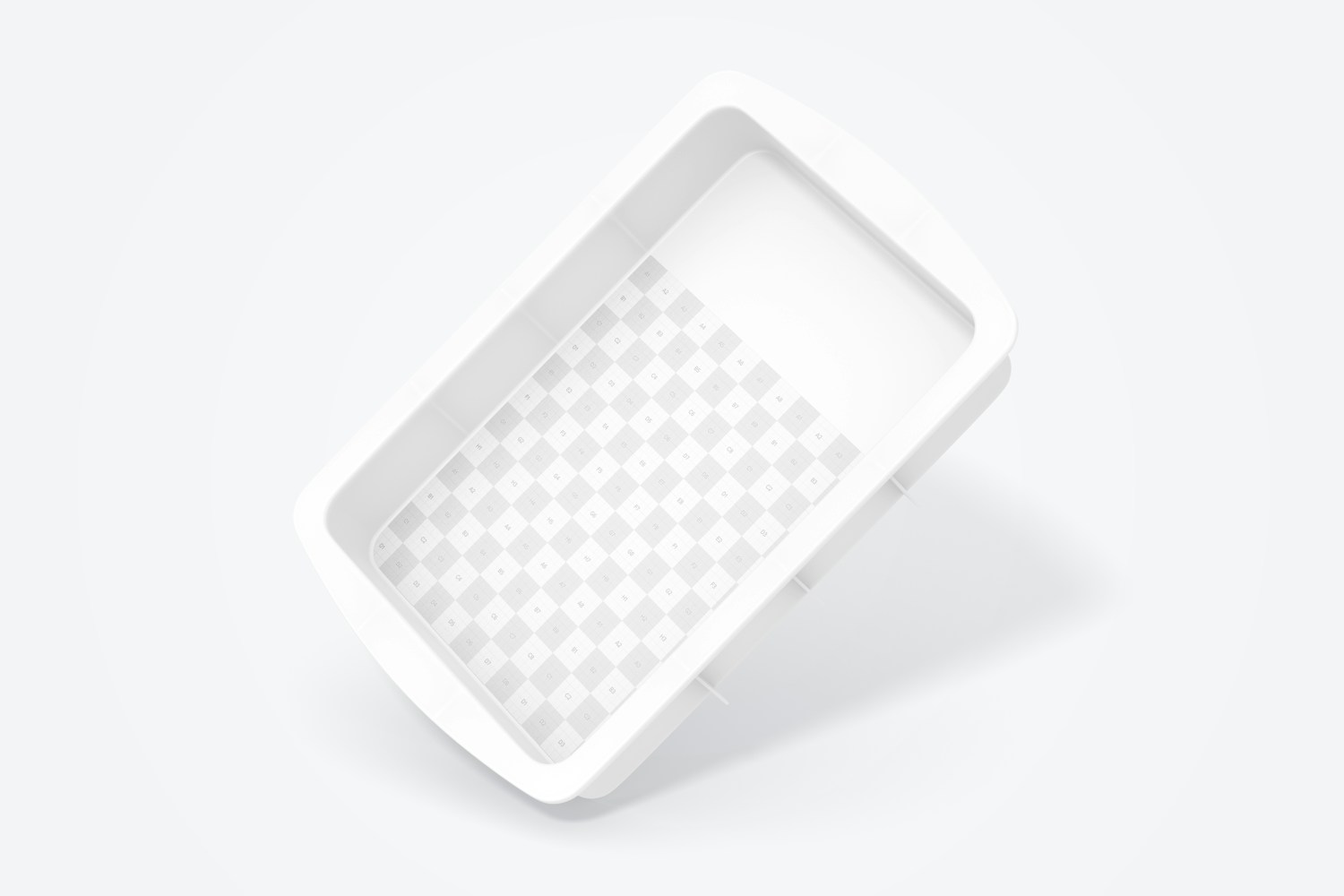 Silicone Rectangular Cake Pan Mockup, Leaned Silicone Rectangular Cake Pan Mockup, Leaned