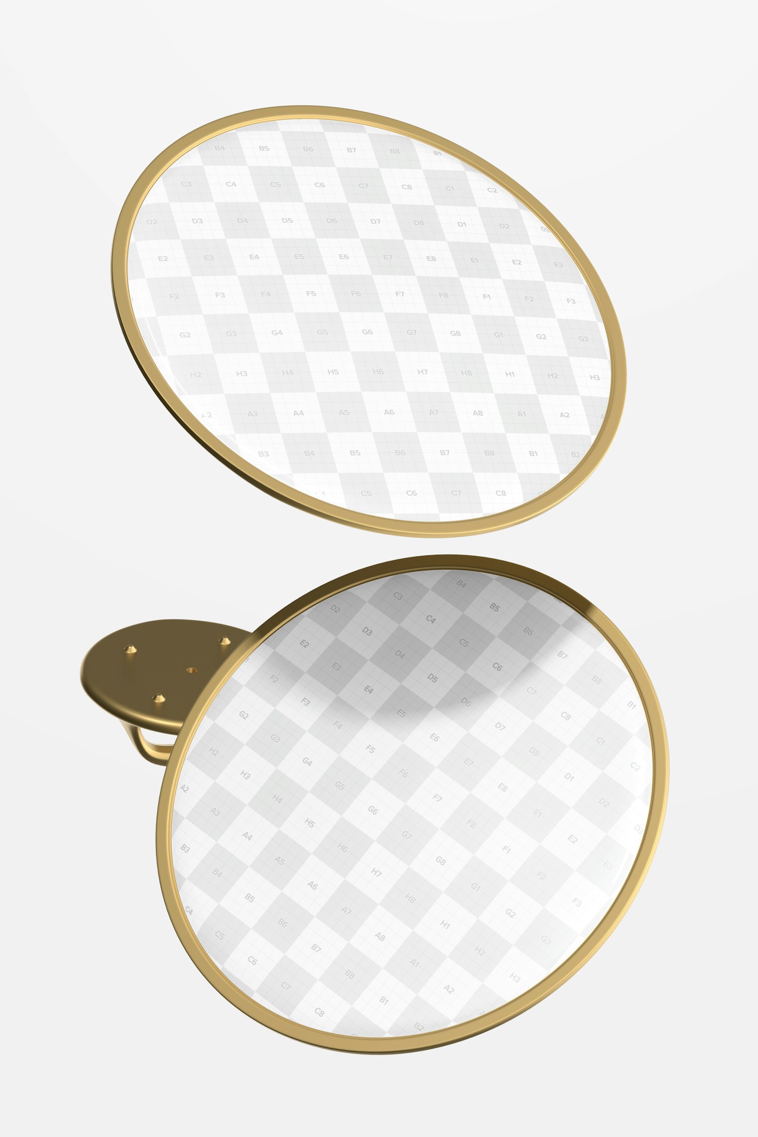 Round Enamel Pin Mockup, Floating Round Enamel Pin Mockup, Floating