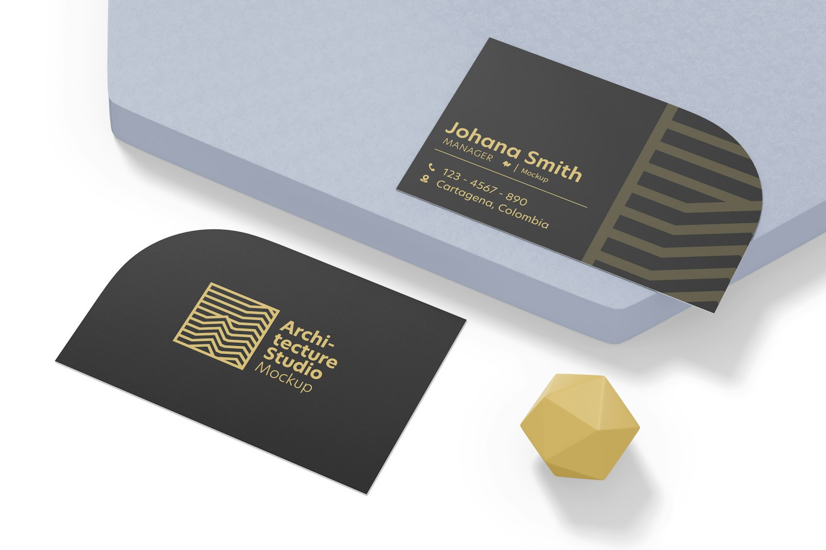 Stylish Business Card Mockup, with Podium