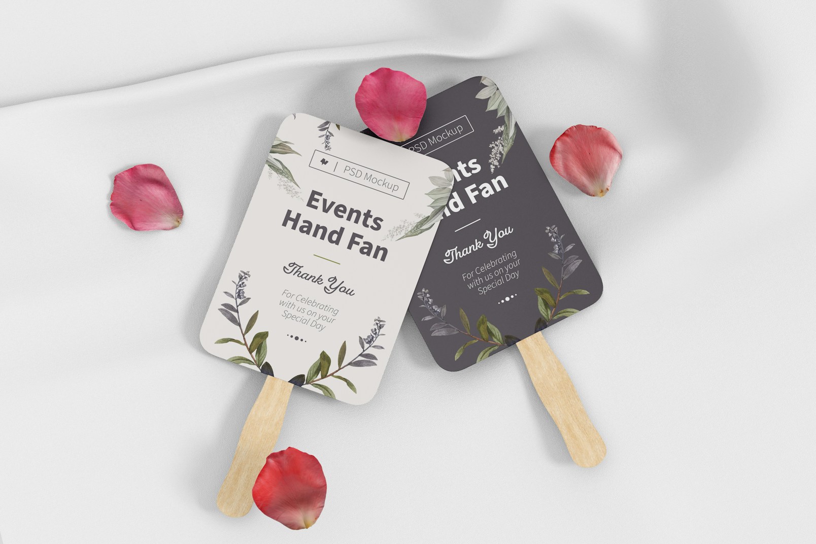 Events Hand Fans Mockup