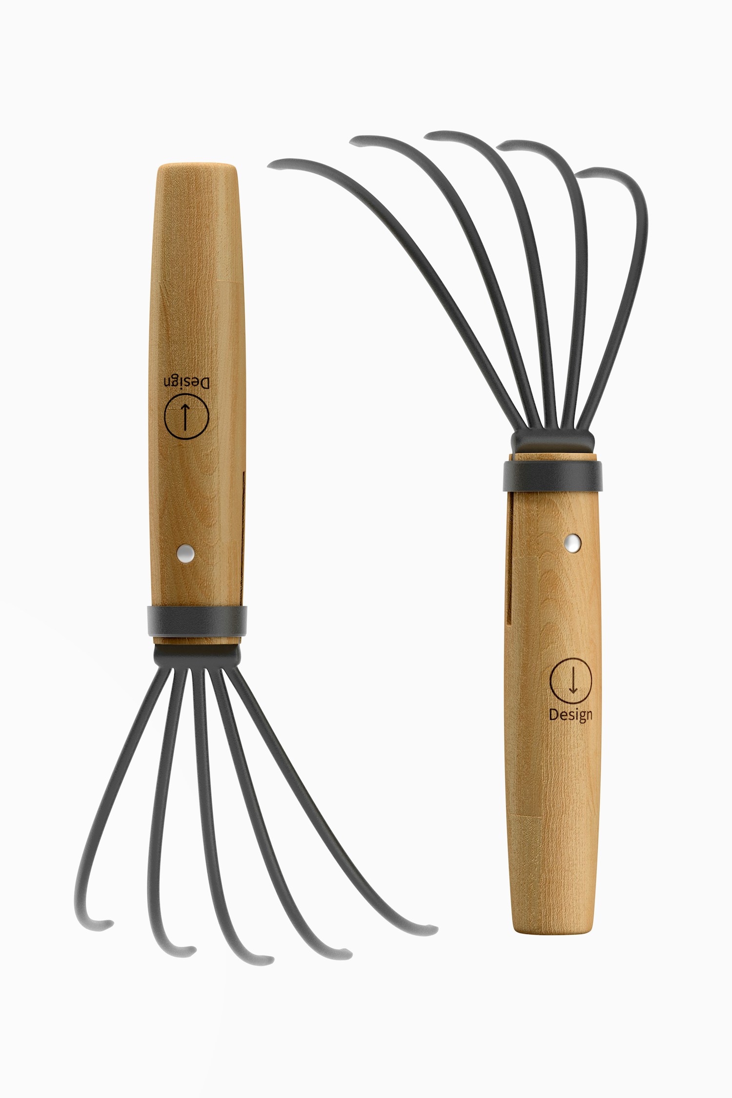 Handheld Claw Rakes Mockup Handheld Claw Rakes Mockup