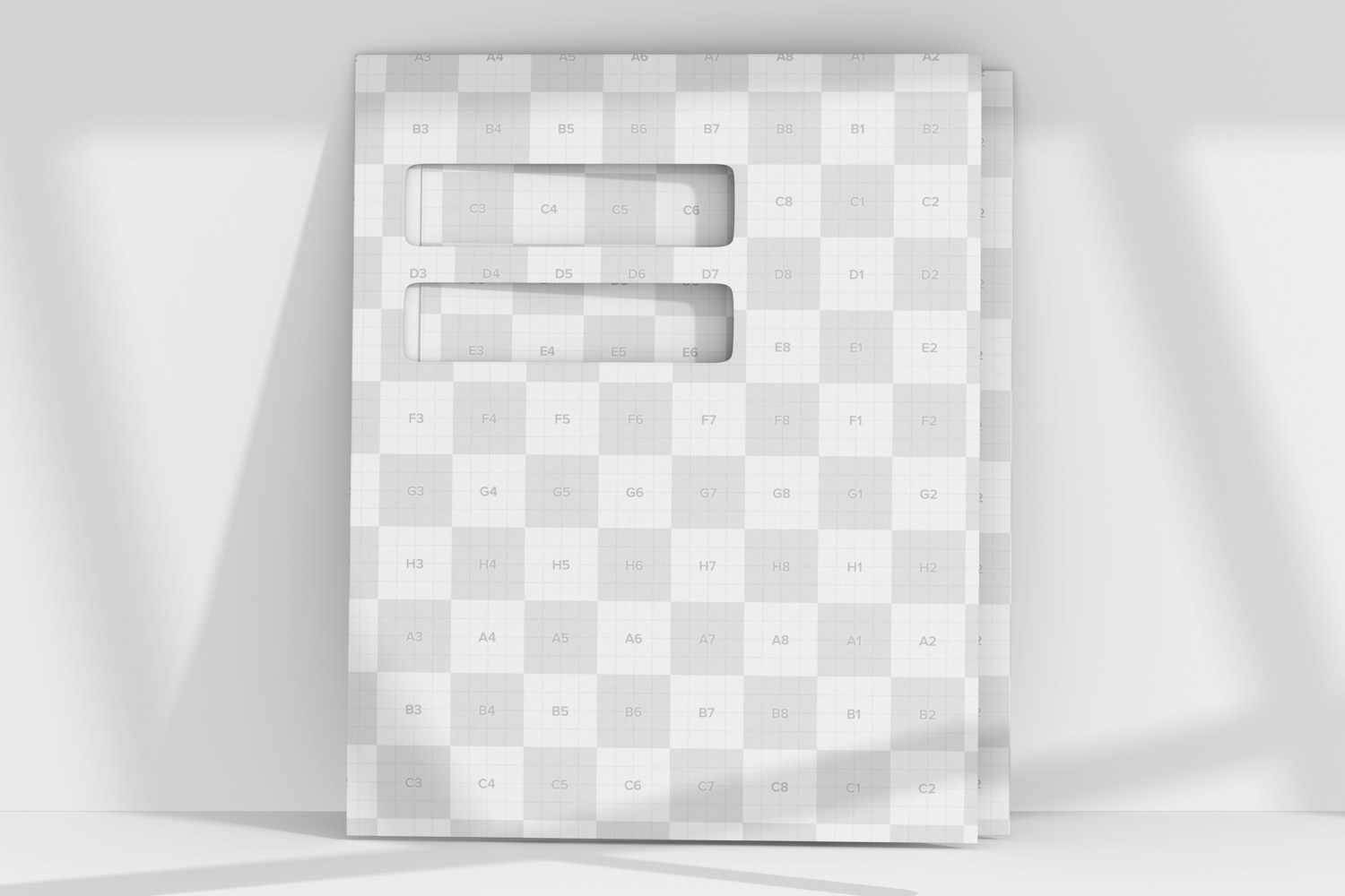Folder with Two Windows Mockup, Front View