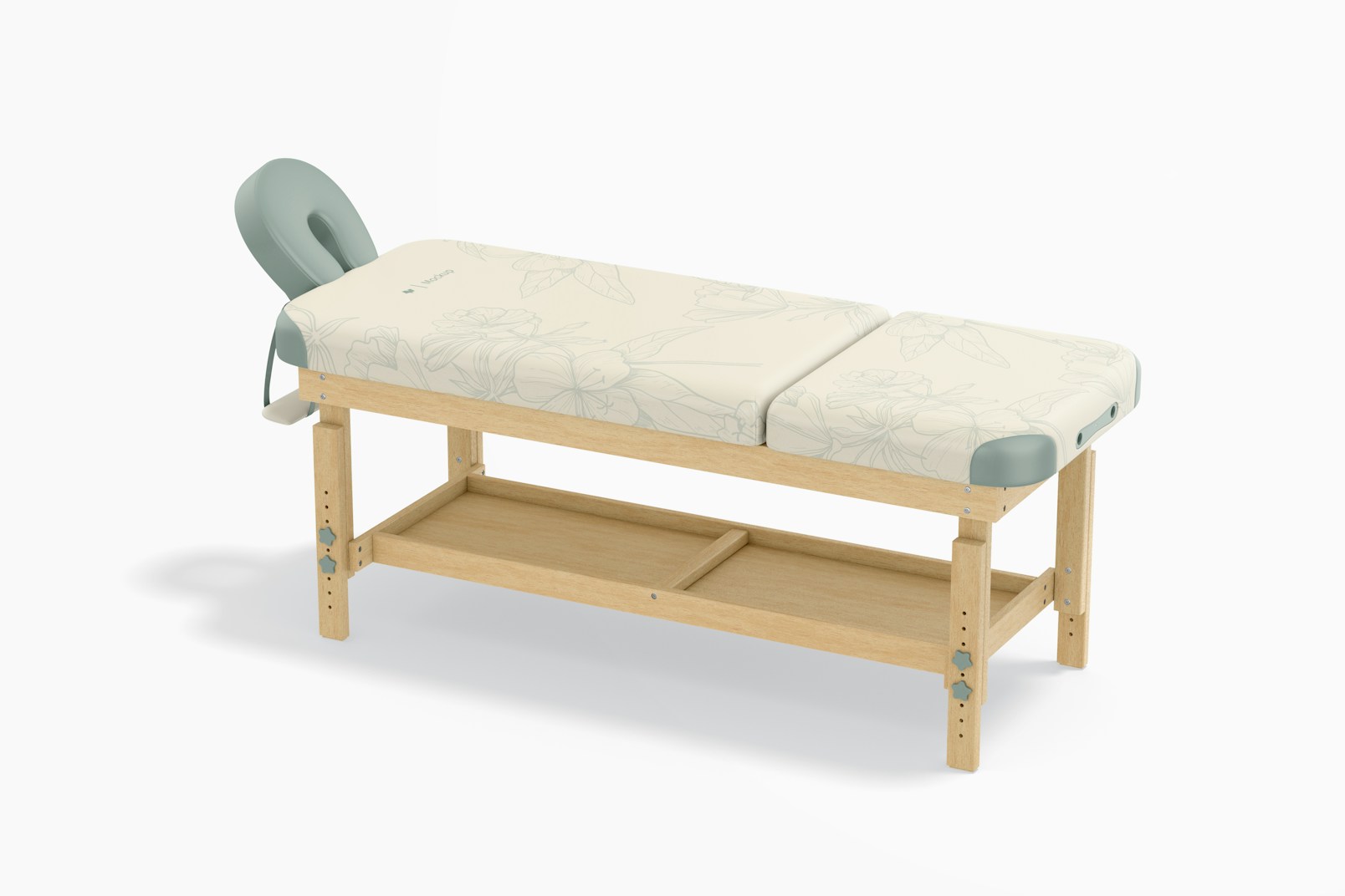 Massage Table Mockup, Side View