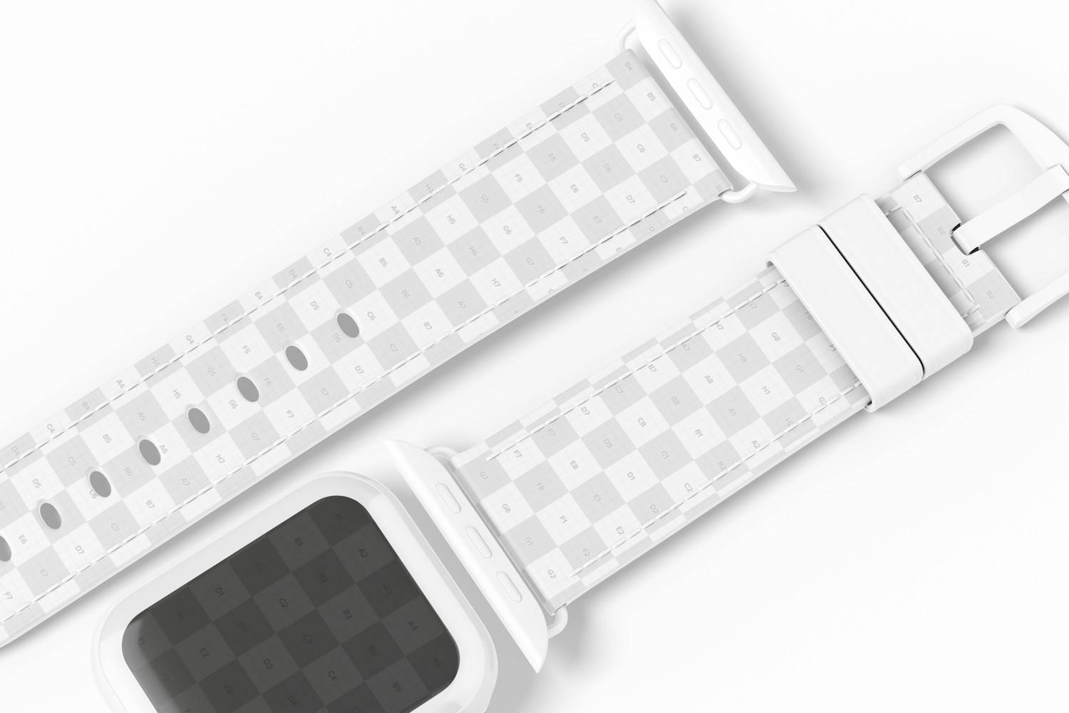 Leather Bands Apple Watch 7 Mockup