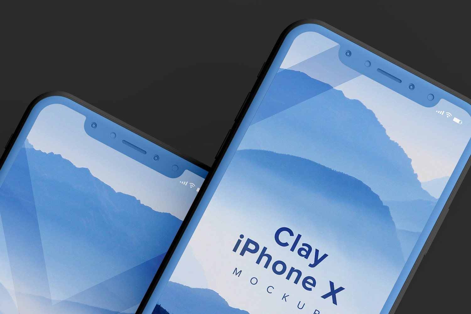 Clay iPhone X Mockup 04