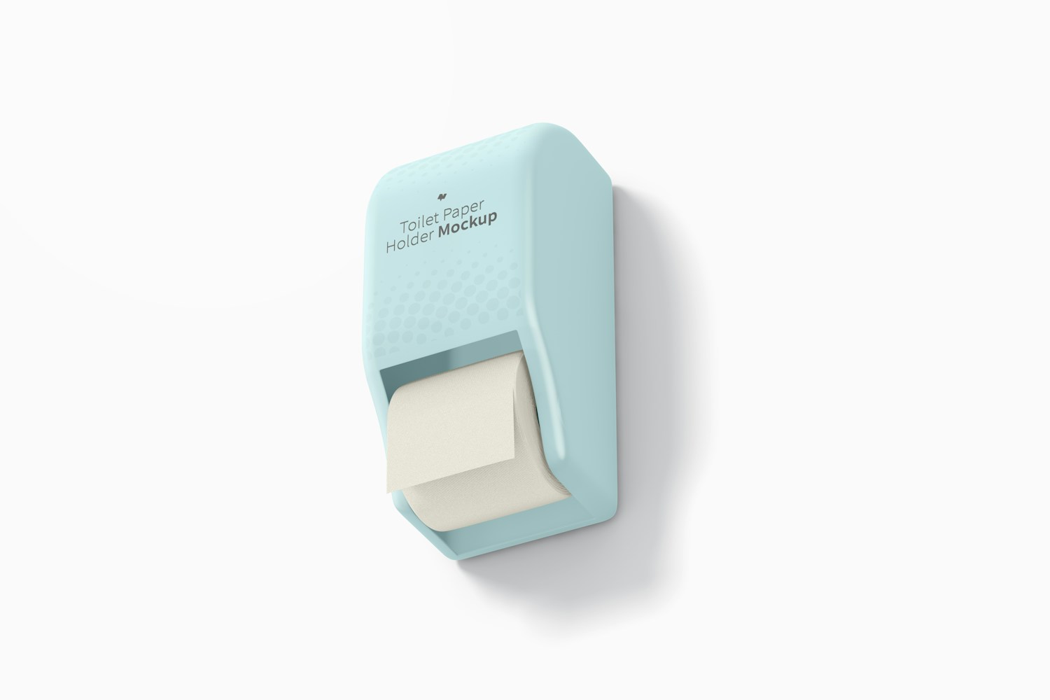 Toilet Paper Holder Mockup, Low Angle View Toilet Paper Holder Mockup, Low Angle View