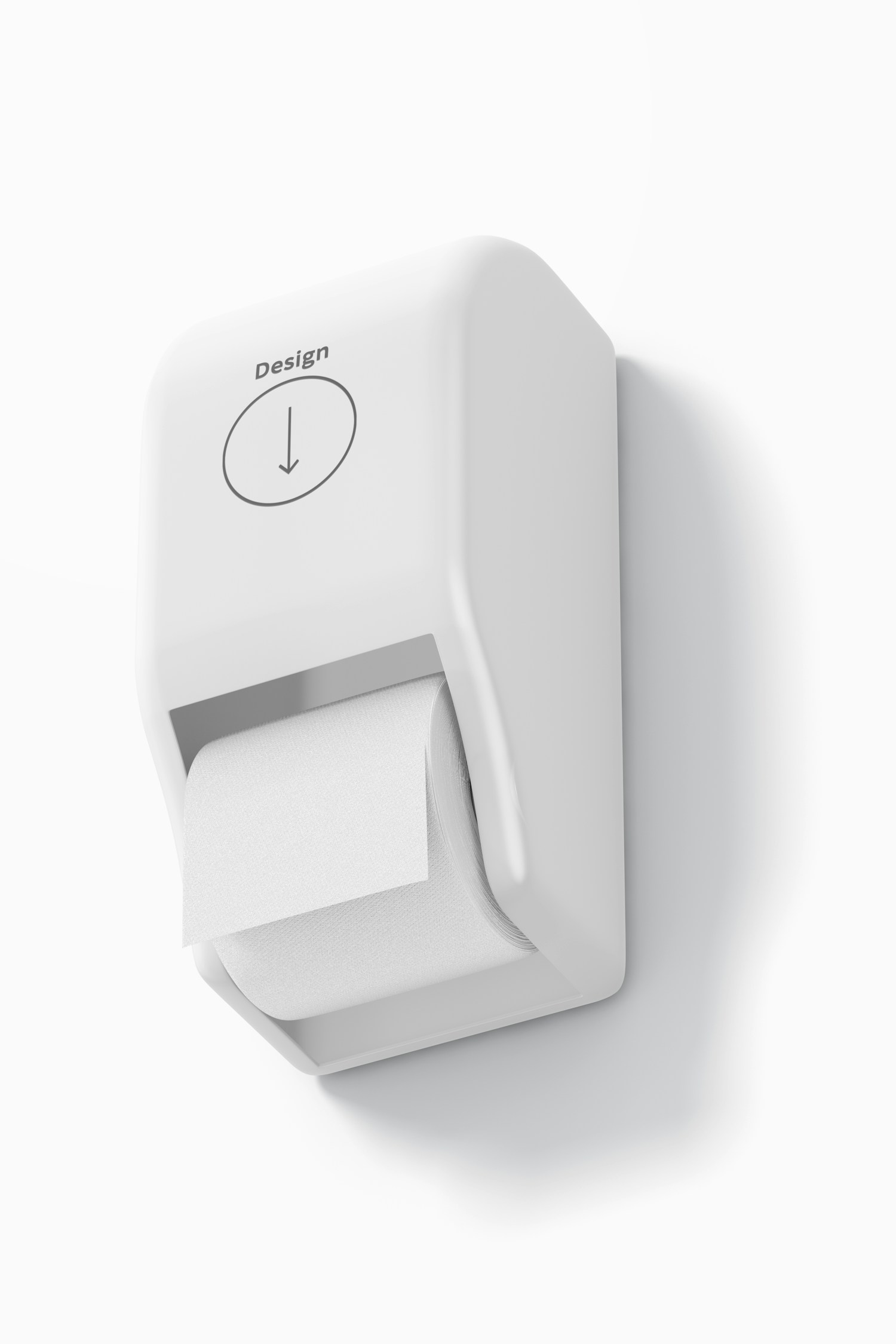 Toilet Paper Holder Mockup, Low Angle View Toilet Paper Holder Mockup, Low Angle View