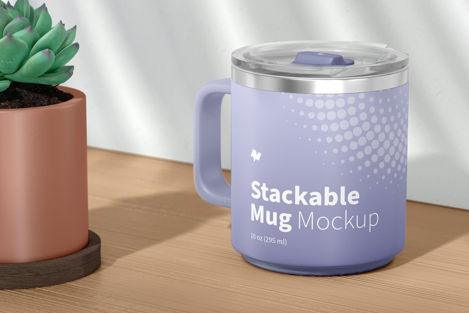 10 oz Stackable Mug Mockup