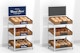 Bread Stand with Sign Mockup, Left View