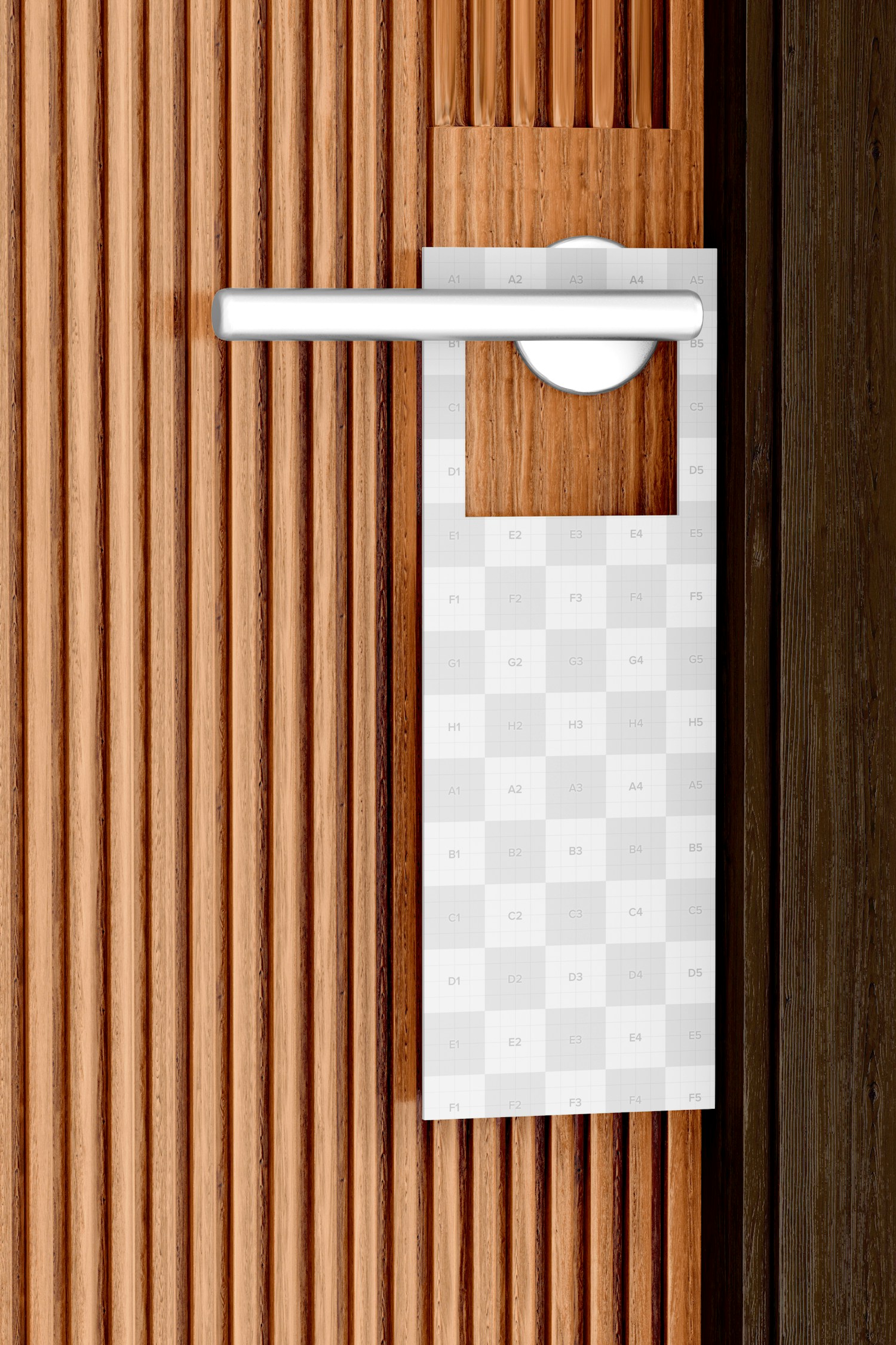 Acrylic Door Hanger Mockup, Hanging