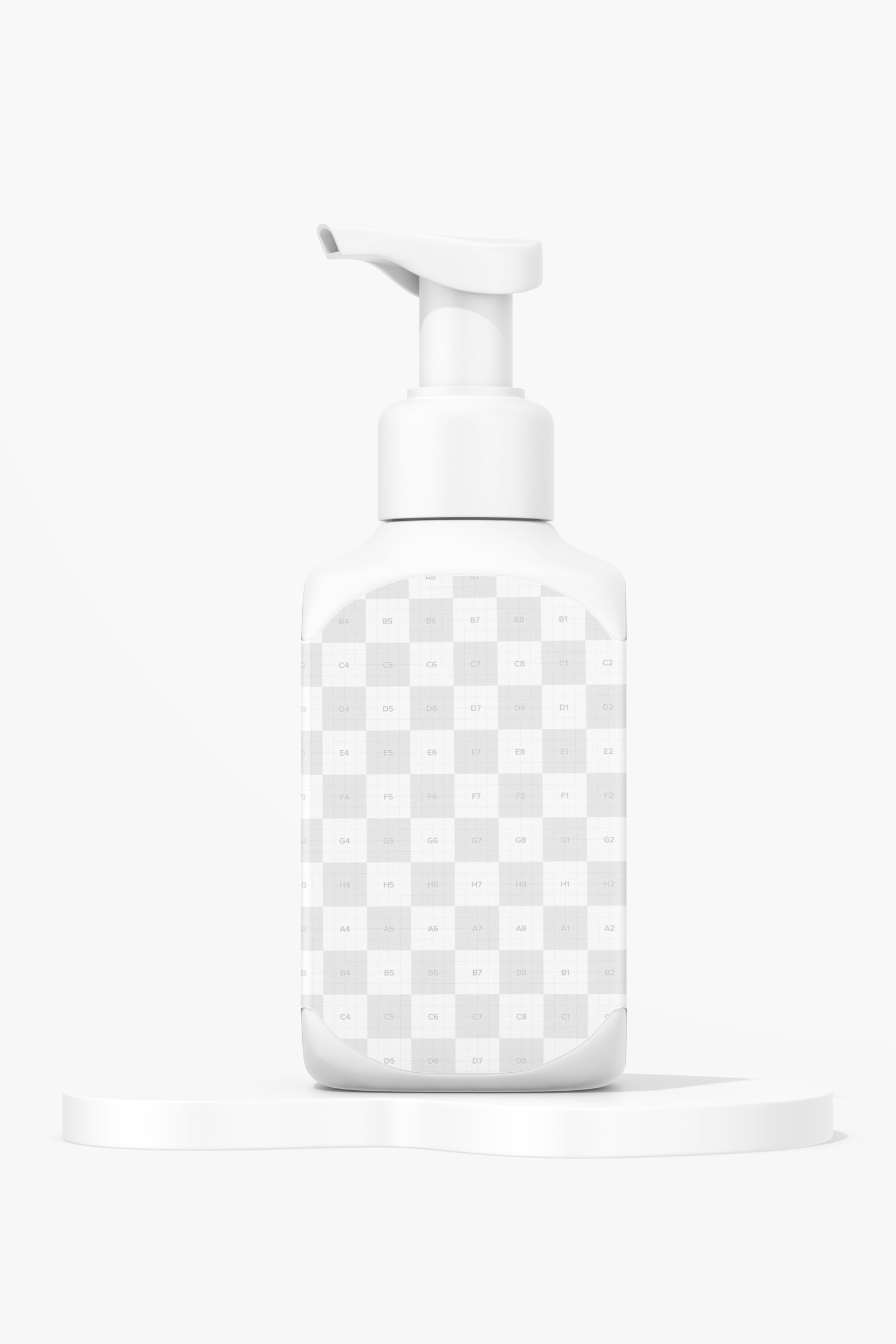 Facial Liquid Soap Jar Mockup, on Podium Facial Liquid Soap Jar Mockup, on Podium