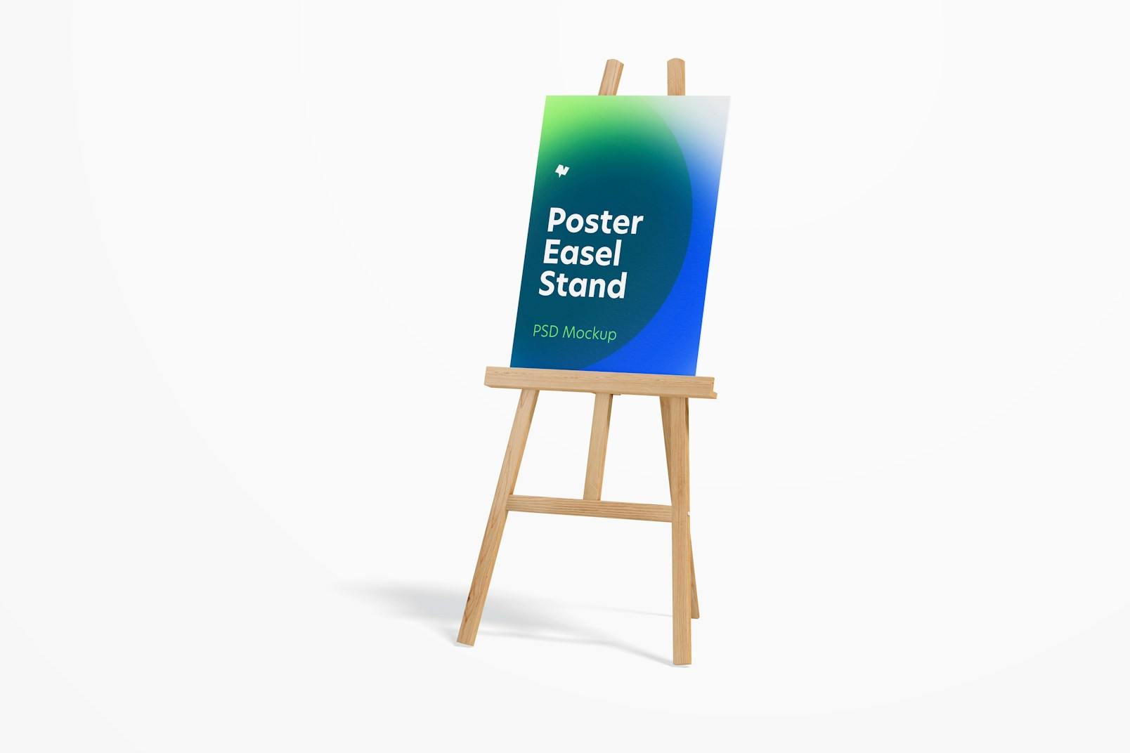 Poster Easel Stand Mockup, Perspective