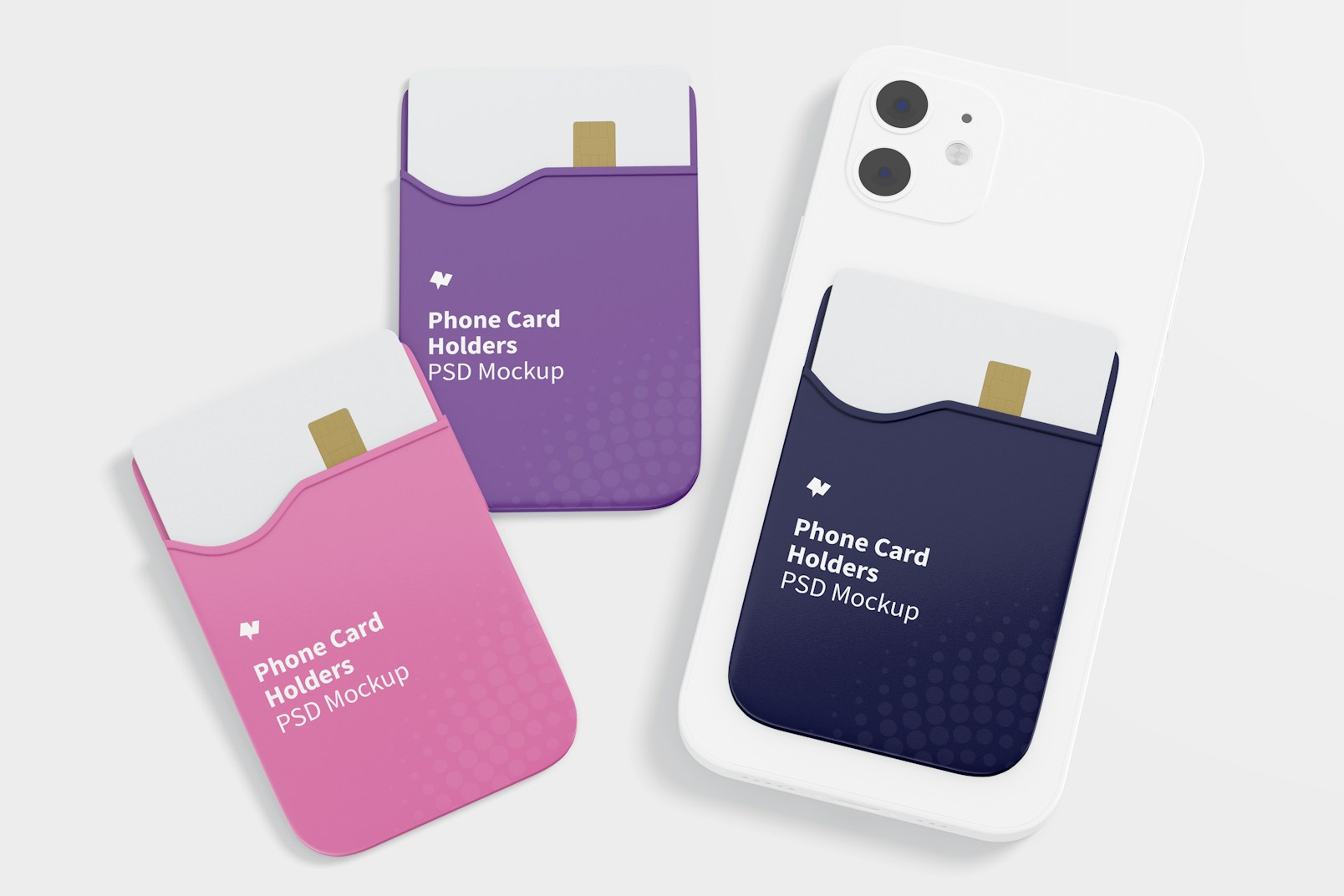 Phone Card Holders Mockup