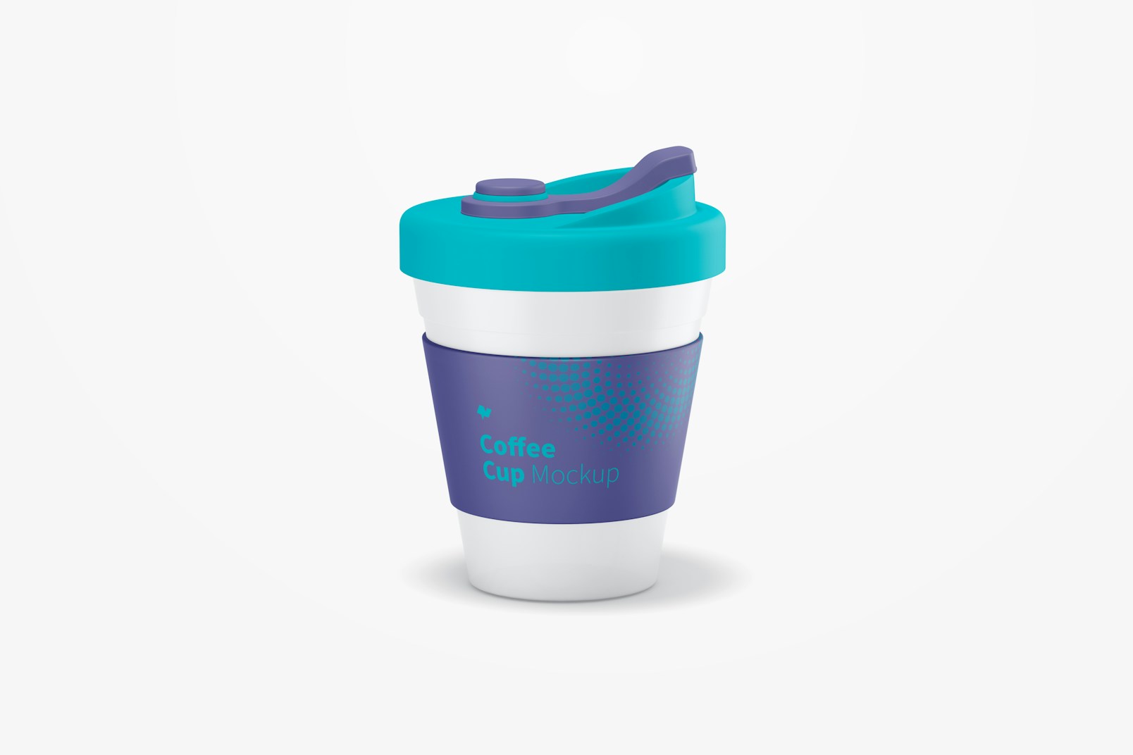 Coffee Cup with Lid Mockup