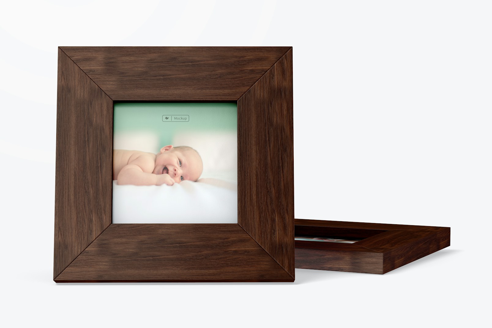 Square Photo Frames Mockup, Front View