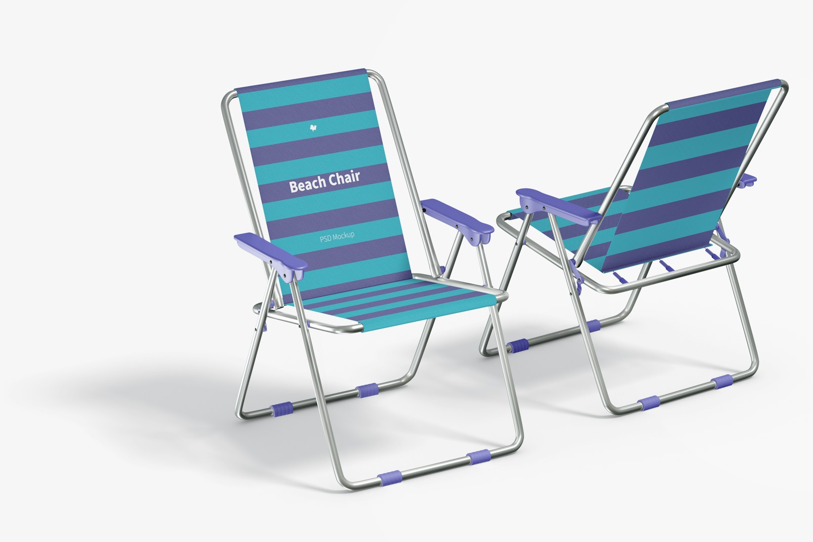 Beach Chairs Mockup, Perspective