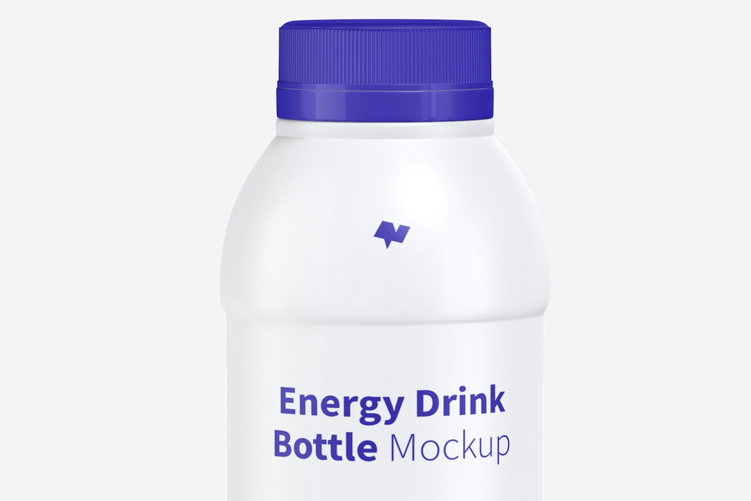 Energy Drink Plastic Bottle Mockup, Front View Energy Drink Plastic Bottle Mockup, Front View