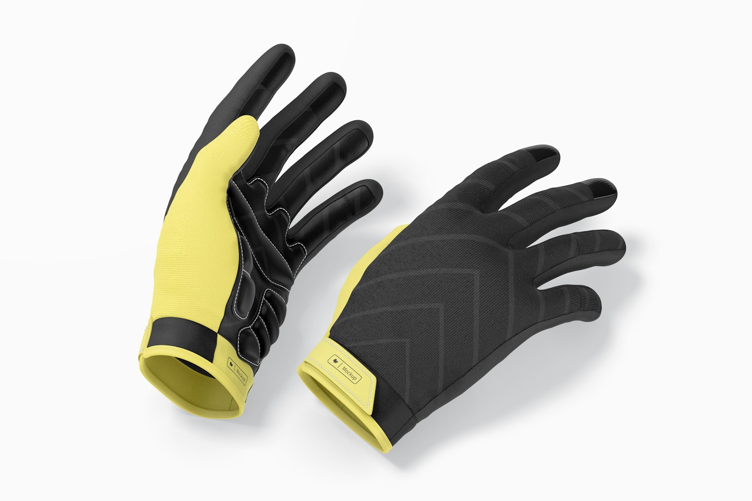 Cycling Gloves Mountain Mockup, Perspective