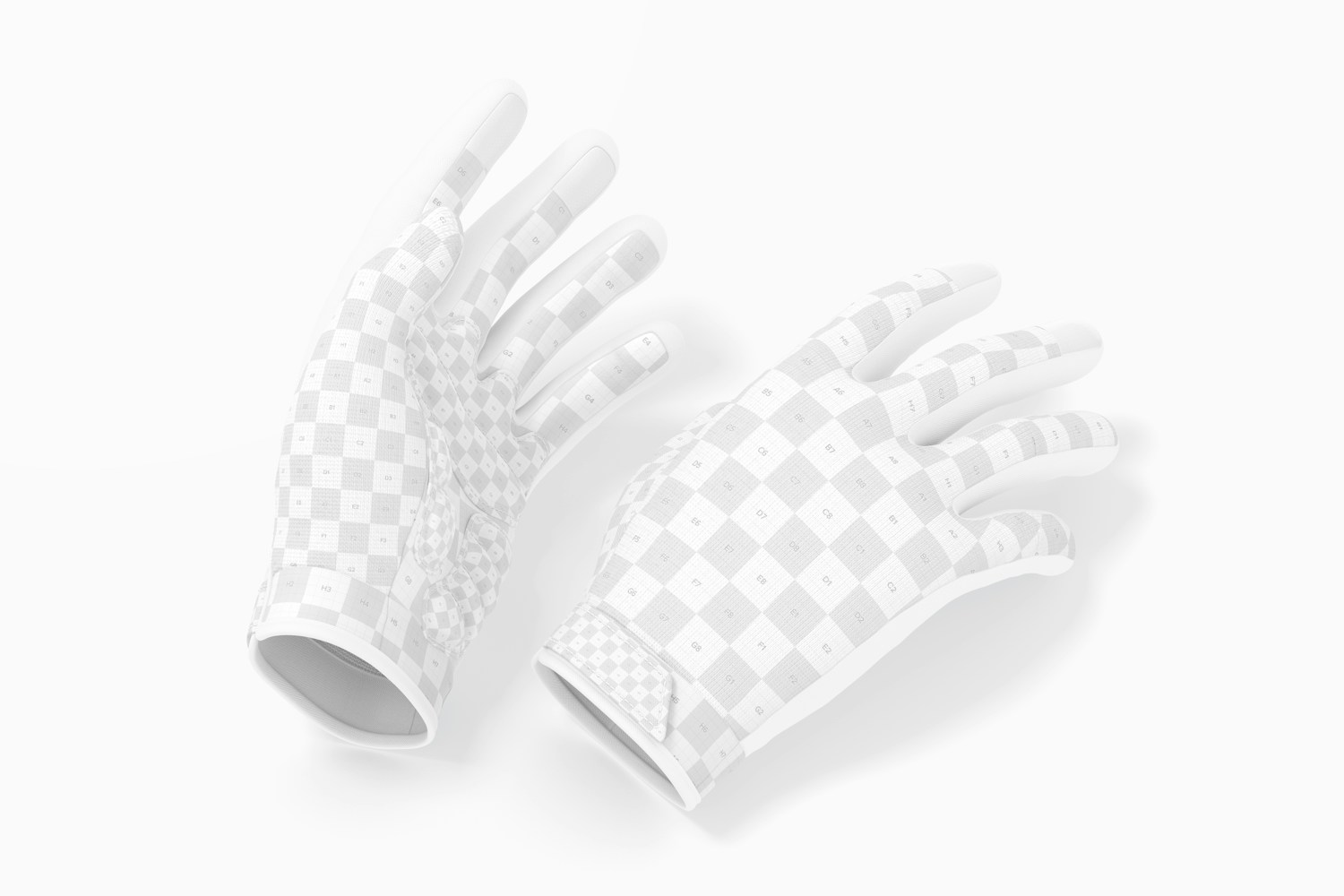 Cycling Gloves Mountain Mockup, Perspective
